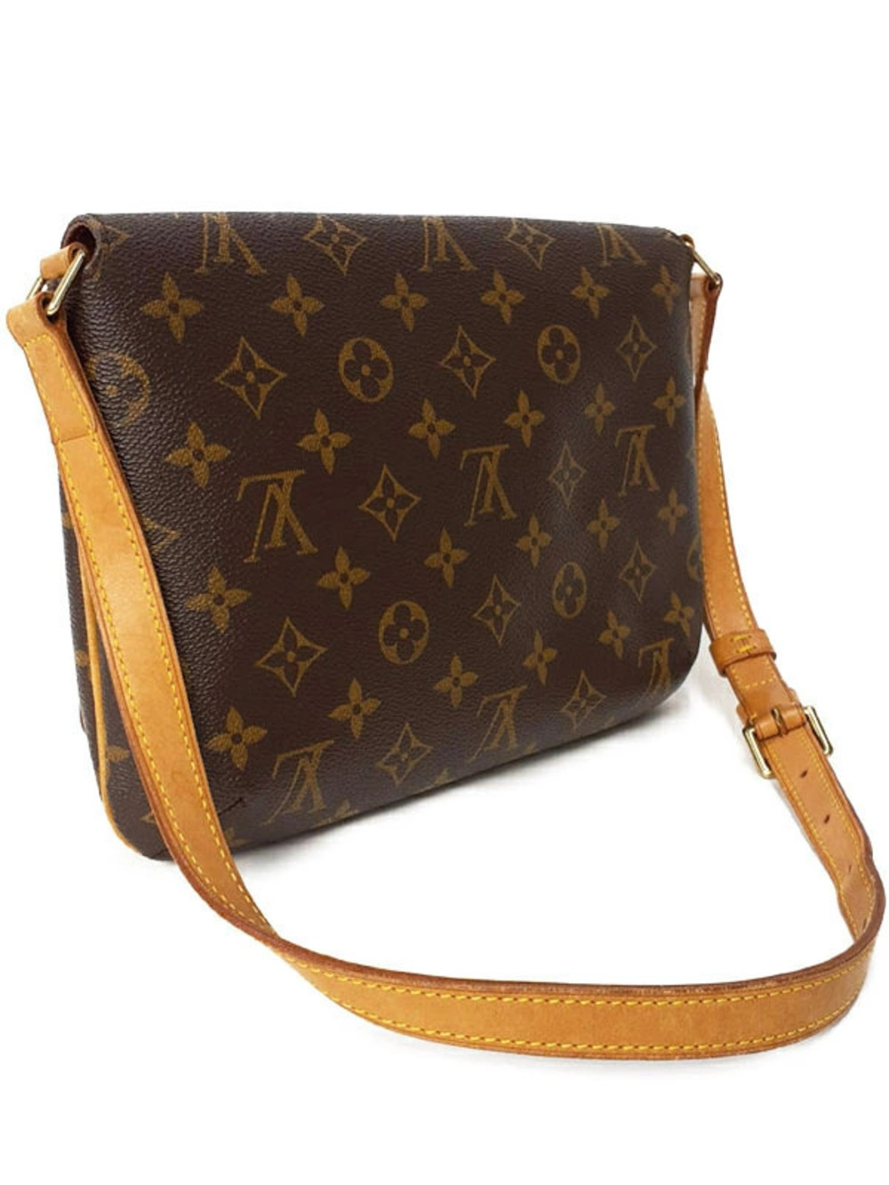 Louis Vuitton Short Bag Monogram Shoulder Tango Musette Brown